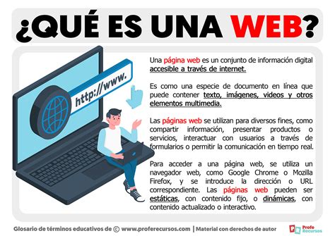 Páginas web: Definición, tipos y características